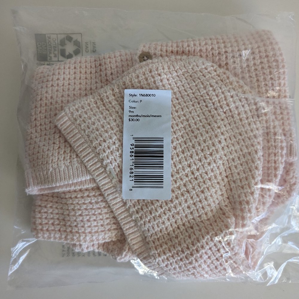 Carter's Pink Zip Up Sweater (NWT)